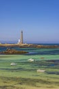 Virgin Island Lighthouse (Phare de Lile Vierge), Plouguerneau, Finistere, Brittany, France Royalty Free Stock Photo