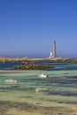 Virgin Island Lighthouse (Phare de Lile Vierge), Plouguerneau, Finistere, Brittany, France Royalty Free Stock Photo