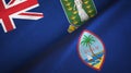 Virgin Islands British UK and Guam two flags