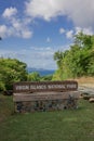 Virgin Islands National Park Sign Royalty Free Stock Photo