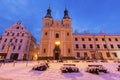 Virgin Mary Assumption Church on Main Square in Hradec Kralove