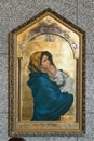 Virgin Mary with baby Jesus, church of Holy Trinity in Klenovnik, Croatia Royalty Free Stock Photo