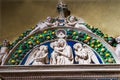 Virgin Mary Baby Jesus Sculpture Santa Maria Novella Florence Italy Royalty Free Stock Photo