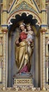 Virgin Mary with baby Jesus statue on altar of Our Lady in the church of St Matthew in Stitar, Croatia Royalty Free Stock Photo