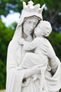 Virgin Mary carrying the baby Jesus Royalty Free Stock Photo