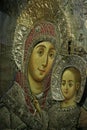 Virgin Mary and the child Jesus, Bethlehem Basilica of the Nativity Royalty Free Stock Photo