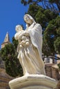 Virgin Mary and Child Statue in Mellieha Royalty Free Stock Photo