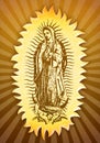 Virgin mary of Guadalupe Royalty Free Stock Photo