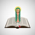 virgin mary guadalupe blessed bible design Royalty Free Stock Photo
