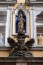 Virgin Mary and Imperial eagle emblem in Graz Royalty Free Stock Photo