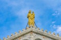 Virgin Mary Jesus Statue Roof Cathedral Duomo Pisa Italy Royalty Free Stock Photo
