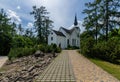 Virgin Mary of Lourdes chapel - Konstantinovy Lazne Royalty Free Stock Photo