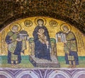 Virgin Mary and Saints icon in Hagia Sophia Royalty Free Stock Photo