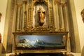 Virgin Mary sculpture lying in a church