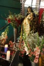 Virgin Mary statue at the Market Royalty Free Stock Photo