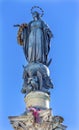 Virgin Mary Statue Immaculate Conception Column Rome Italy