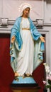 Virgin Mary statue inside St. Peter's basilica in Vatican, Italy