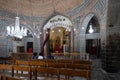 Virgin Mary Syriac Orthodox Church in Diyarbakir, Turkey. Detail from inside the church.