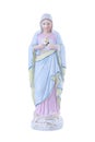 Virgin Mary vintage porcelain statue Royalty Free Stock Photo