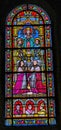 Virgin Mary Worshippers Stained Glass Nimes Cathedral Gard France