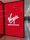 Virgin megastore name board in the mall of emirates dubai