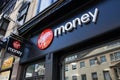 The Virgin Money Bank on the High Street in Oxford in the United Kingdom