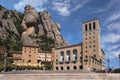 Virgin of Montserrat Abbey near Barcelona, Spain. Catalonia famous monument.