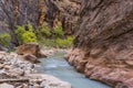 Virgin Narrows River Bend in Autumn Royalty Free Stock Photo