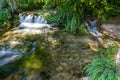 Virgin nature of Plitvice lakes national park, Croatia Royalty Free Stock Photo