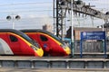 Virgin pendolino trains at Manchester Piccadilly Royalty Free Stock Photo
