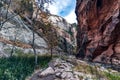 The Virgin River in the Narrows of Zion.