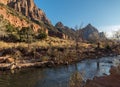 The Watchman and the Virgin River in Zion