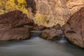 Virgin River in Zion National Park in Autumn Royalty Free Stock Photo