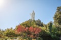 Virgin Statue on top of San Cristobal Hill - Santiago, Chile Royalty Free Stock Photo