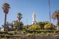 Virgin Statue on top of San Cristobal Hill - Santiago, Chile Royalty Free Stock Photo