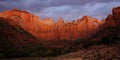 Virgin Towers Dawn, Zion Royalty Free Stock Photo