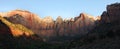 Virgin Towers Sunrise, Zion Royalty Free Stock Photo