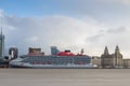 Virgin Voyager cruise liner docked at the Cruise Terminal