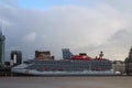 Virgin Voyages cruise liner docks in Liverpool