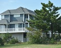 Virginia beach eastern shore oceanfront home Royalty Free Stock Photo