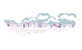 Virginia Beach usa America vector sketch city illustration line art