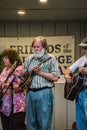 Virginia Carolina playing a Mandolin