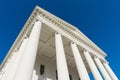 Virginia state capitol portico with collumns