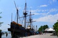 Virginia, U.S - July 1, 2020 - The replica of the historic ship at Jamestown Settlement