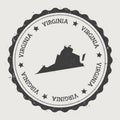 Virginia vector sticker. Royalty Free Stock Photo