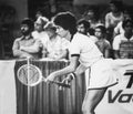 Virginia Wade Plays at Wightman Cup Competition in Chicago in 1981