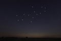 Virgo star constellation, Night sky, Cluster of stars, Deep space, Virgin constellation Royalty Free Stock Photo