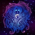 Virgo zodiac sign, horoscope symbol, vector illustration Royalty Free Stock Photo