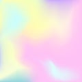 VIridescent design in pastel hues. Holographic background, pearlescent paper texture. Hologram vector Royalty Free Stock Photo