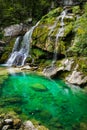 Virje waterfall, Slovenia Royalty Free Stock Photo